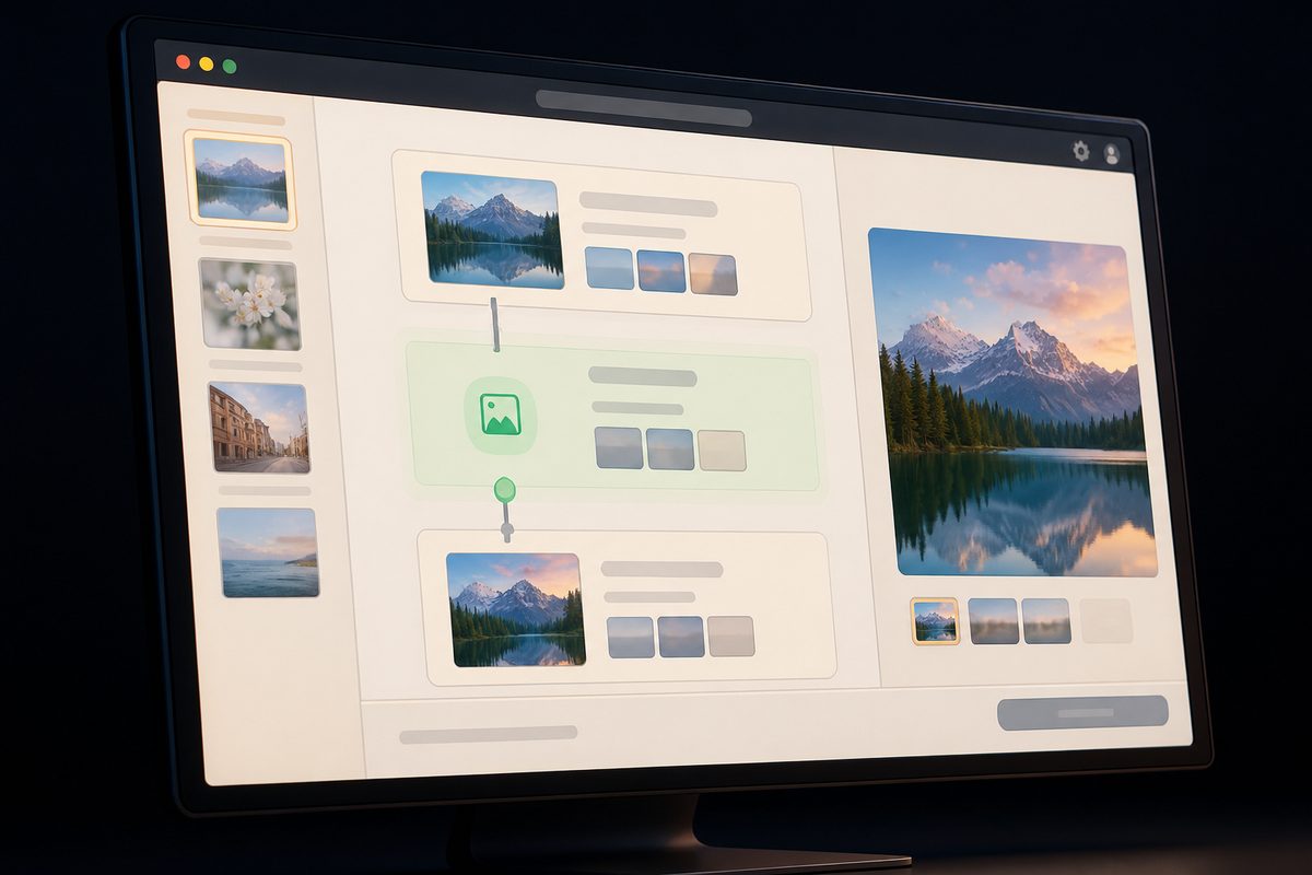 Illustrative local workflow sequence waiting for a user review.